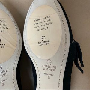 etienne aigner chiara bow loafers